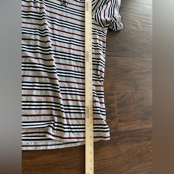 Burberry striped polo xxl fits like xl see measurements - Picture 3 of 4